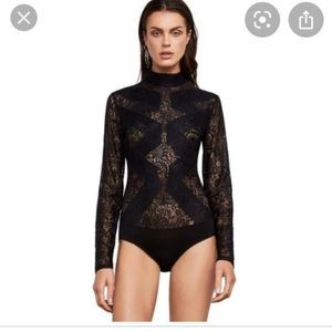 Elegant Black Lace Bodysuit